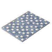 Blauw Witte Sterren Notitieboek (Linkerzijde)