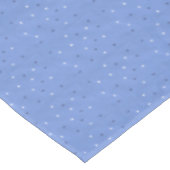 Blauw-witte sterren op Blended Light Blue Tafelkleed (Gekanteld)