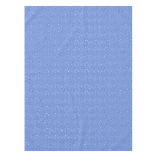 Blauw-witte sterren op Blended Light Blue Tafelkleed (Voorkant)