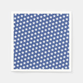 Blauw-witte sterren Schattige Custom Servet (Voorkant)