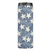 Blauw Witte Sterren Thermosbeker (Achterkant)