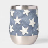 Blauw Witte Sterren Vieren Amerika (Achterkant)