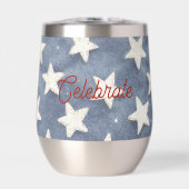 Blauw Witte Sterren Vieren Amerika (Voorkant)