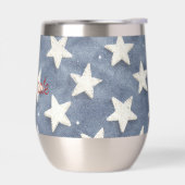 Blauw Witte Sterren Vieren Amerika (Links)