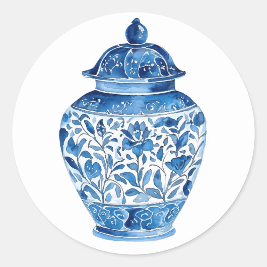 Blauw witte stickers (Voorkant)