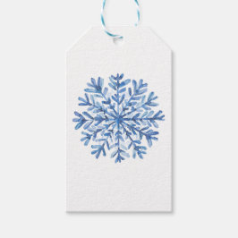 Blauw witte stickers cadeaulabel