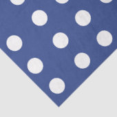 Blauw Witte Stippen Tissuepapier (Detail)
