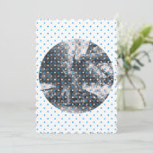 blauw, witte stippen, vrouwelijk Beiers Kaart (Staand voorkant)