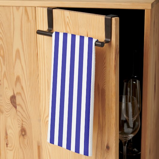 Blauw Witte Streep Chef Theedoek (Derde Gevouwen)