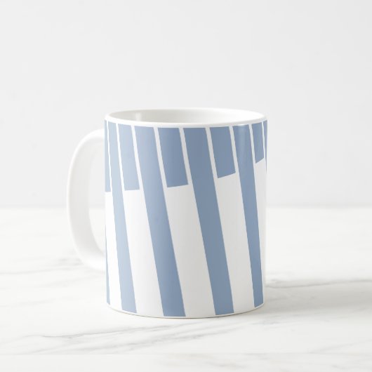 Blauw-witte streep Mok (Voorkant links)