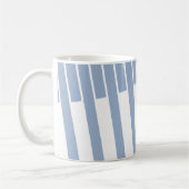 Blauw-witte streep Mok (Links)