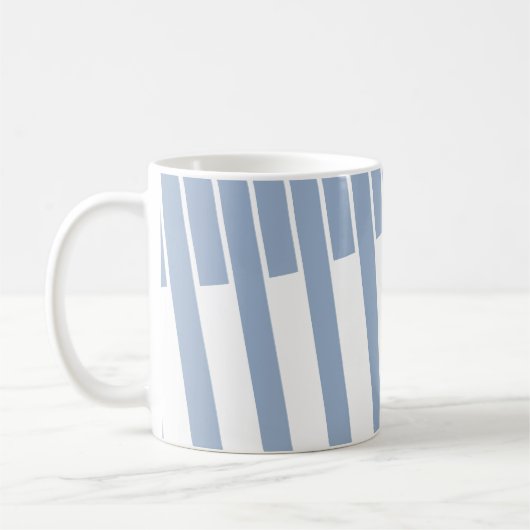 Blauw-witte streep Mok (Links)