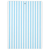 Blauw Witte Streep Script Naam Gepersonaliseerd Klembord (Achterkant)