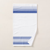 Blauw-witte streepaccent bad handdoek (Handdoek)