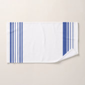 Blauw-witte streepaccent bad handdoek (Handdoek)