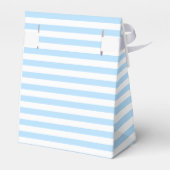 Blauw-witte strepen baby shower partij gunst doos bedankdoosjes (Achterkant)