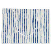 Blauw Witte Strepen Bruidsdouche Groot Cadeauzakje (Achterkant)