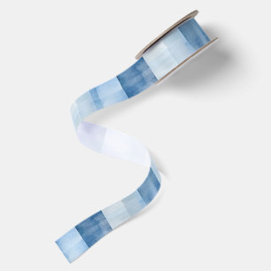 Blauw Witte Strepen Bruidsdouche Satijnen Lint