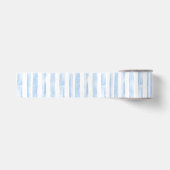 Blauw Witte Strepen Bruidsdouche Satijnen Lint (Voorkant)