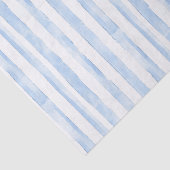 Blauw Witte Strepen Bruidsdouche Tissuepapier (Detail)