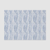 Blauw Witte Strepen Bruidsdouche Tissuepapier (Voorkant)