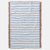 Blauw Witte Strepen Deken (Voorkant Verticaal)