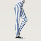 Blauw Witte Strepen Leggings (Rechts)