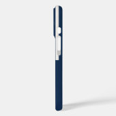 Blauw-witte strepen met kleurenblok Case-Mate iPhone case (Achterkant / Links)