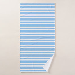 Blauw Witte Strepen Patroon Badhanddoek