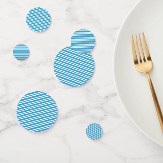 Blauw Witte Strepen Patroon Confetti (Groep)
