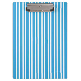 Blauw Witte Strepen Patroon Klembord