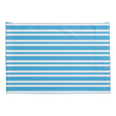 Blauw Witte Strepen Patroon Kussensloop (Achterkant-Rechts)