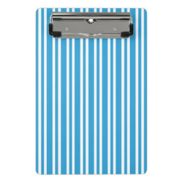 Blauw Witte Strepen Patroon Mini Klembord