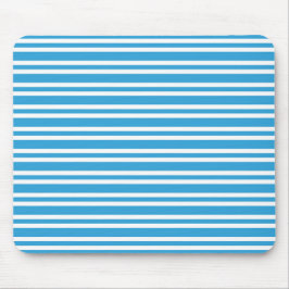 Blauw Witte Strepen Patroon Muismat