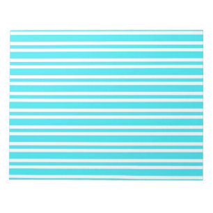 Blauw Witte Strepen Patroon Notitieblok