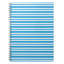 Blauw Witte Strepen Patroon Notitieboek