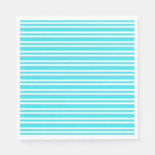 Blauw Witte Strepen Patroon Servet
