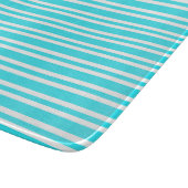Blauw Witte Strepen Patroon Snijplank (Hoek)