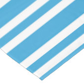 Blauw Witte Strepen Patroon Tafelkleed (Gekanteld)