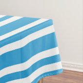 Blauw Witte Strepen Patroon Tafelkleed (Voorbeeld)
