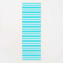 Blauw Witte Strepen Patroon Yogamat