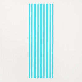Blauw Witte Strepen Patroon Yogamat