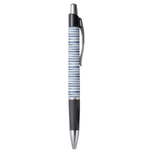 Blauw Witte Strepen Pen