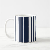 Blauw Witte Strepen Strandhuis Koffiemok (Links)