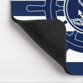 Blauw-witte strepen, symbool voor het anker van he muismat (Hoek)