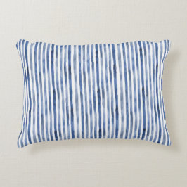 Blauw Witte Strepen Verjaardag Accent Kussen