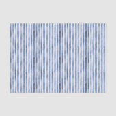 Blauw Witte Strepen Verjaardag Tissuepapier (Voorkant)