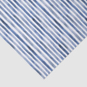 Blauw Witte Strepen Verjaardag Tissuepapier (Detail)