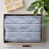 Blauw Witte Strepen Verjaardag Tissuepapier (Geschenk)