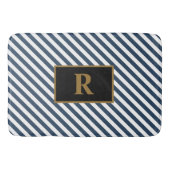 Blauw/witte strepen — Wismat Badmat (Voorkant)